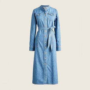 J. Crew Light Blue Denim Shirt Dress 12
(No belt)